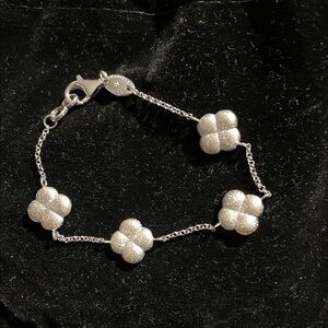 Charles Garnier 925 silver clover bracelet